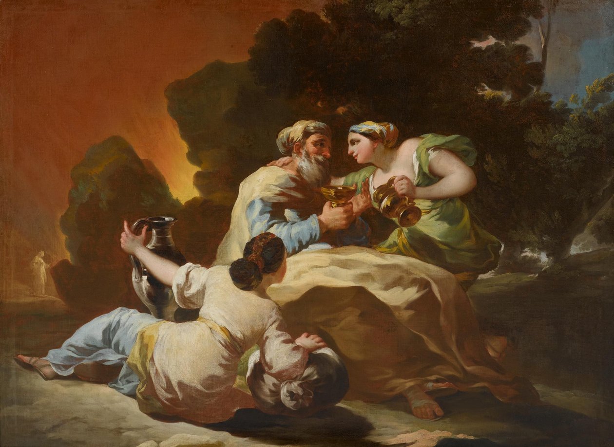 Lût ve kızları by Francisco de Goya