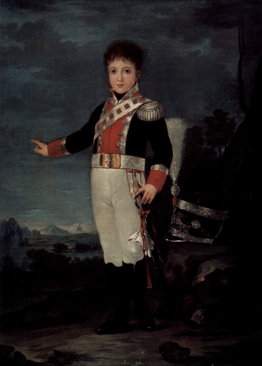 Porträt des Don Sebastian Gabriel, Bourbon ve Bragançalı by Francisco de Goya