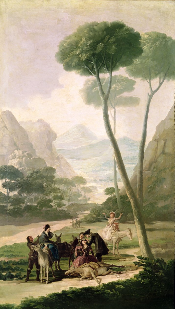 Düşüş veya Kaza, 1787 by Francisco de Goya