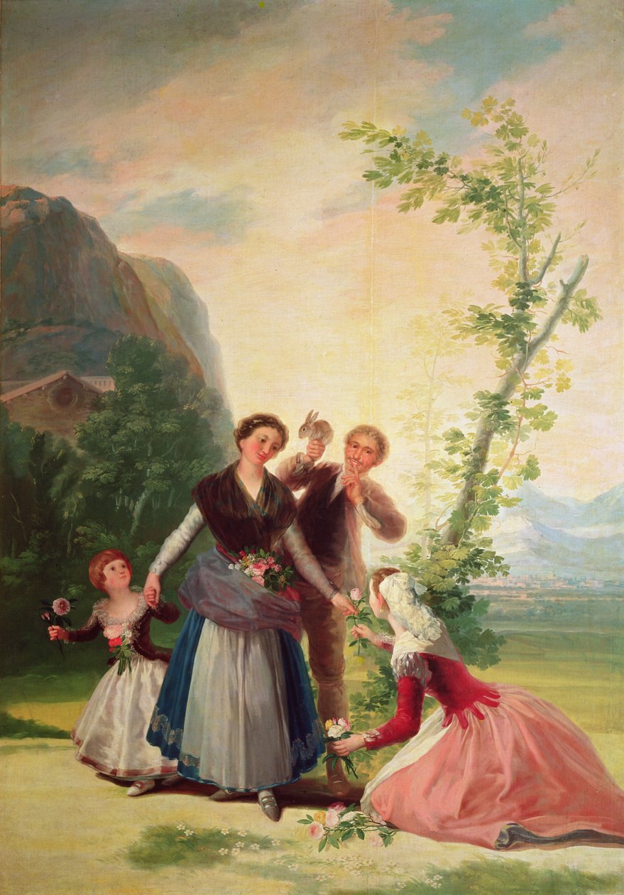 Çiçekçiler, 1786 by Francisco de Goya