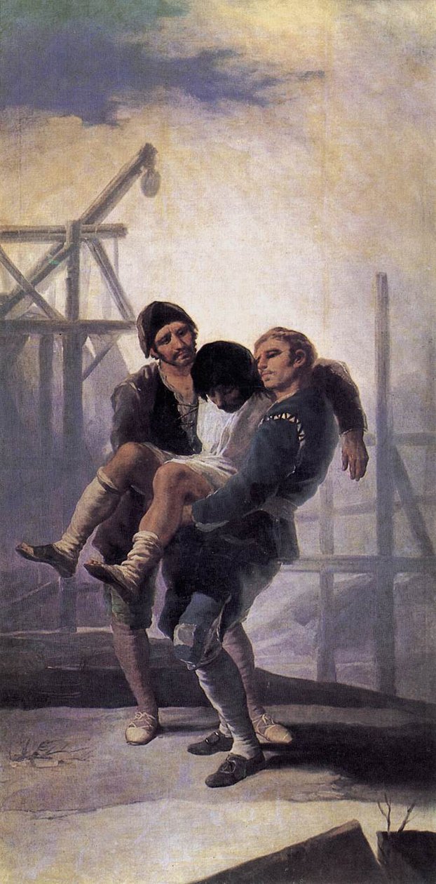 Yaralı Mason by Francisco de Goya