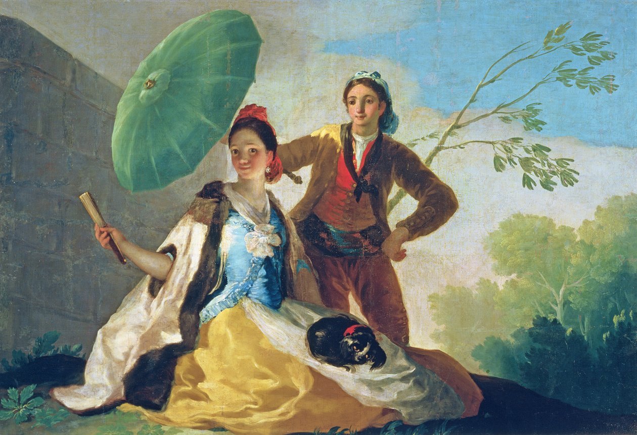 Şemsiye, 1777 by Francisco de Goya