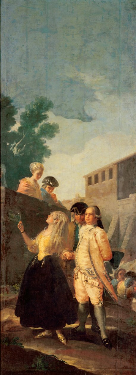 Asker ve Genç Hanım, 1778-79 by Francisco de Goya