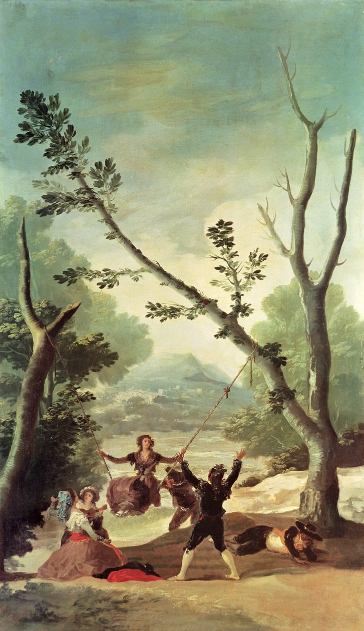 Salıncak, 1787 by Francisco de Goya