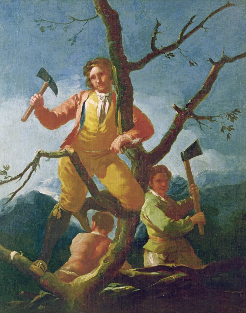Oduncular, 1779 by Francisco de Goya