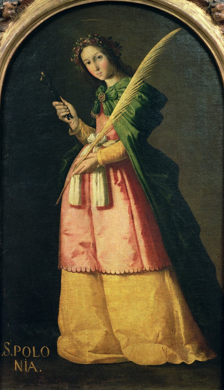 Aziz Apollonia, c.1636 by Francisco de Zurbaran