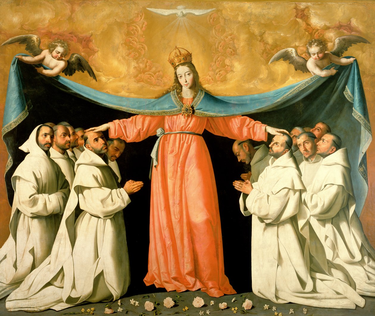 Carthusianları Barındıran Misericordia Bakiresi, c.1629 by Francisco de Zurbaran