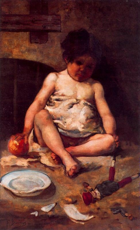 Bir ninon figürü by Francisco Domingo Marqués