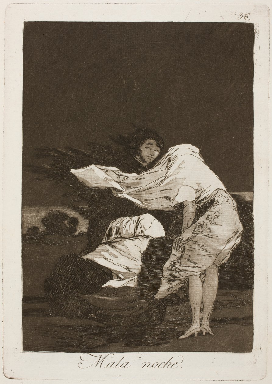 Kötü bir gece by Francisco de Goya