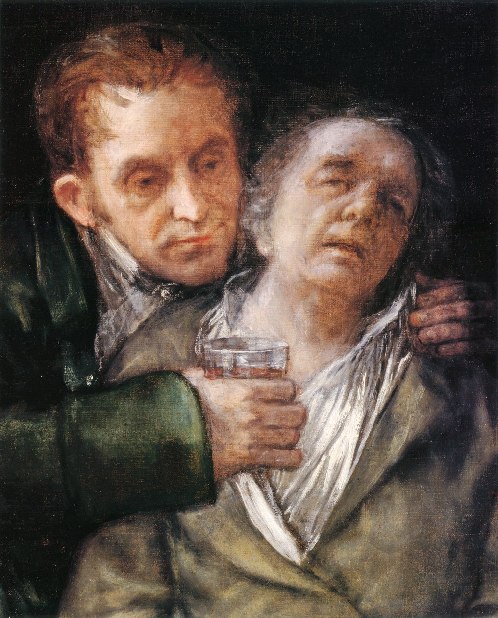 Dr. Arrieta ile Otoportre by Francisco de Goya