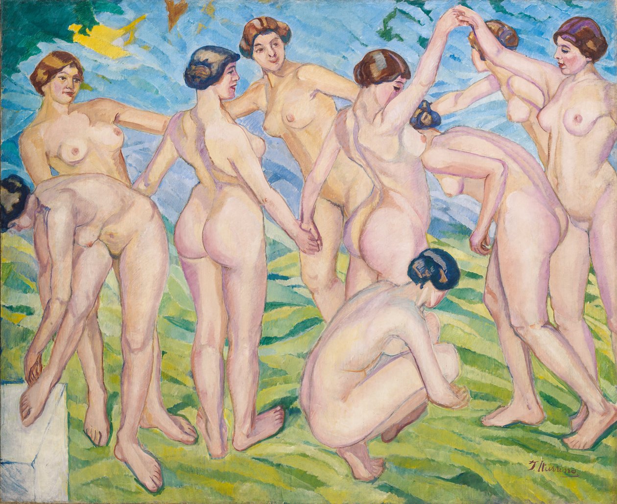 Nudes (Yüzükle Dans Eden Kadınlar) by Francisco de Iturrino