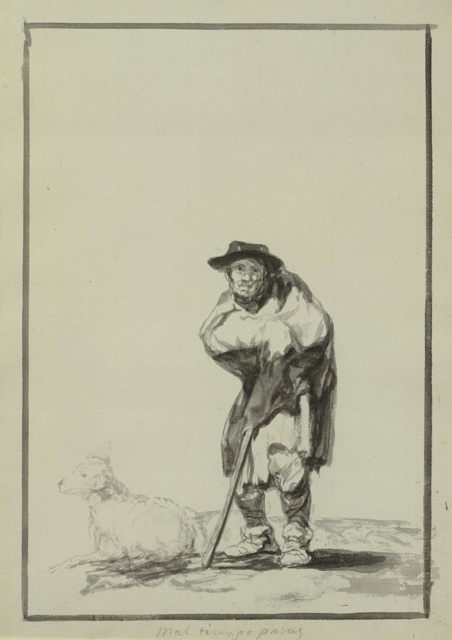 Harcadığınız kötü hava (guaj) by Francisco de Goya
