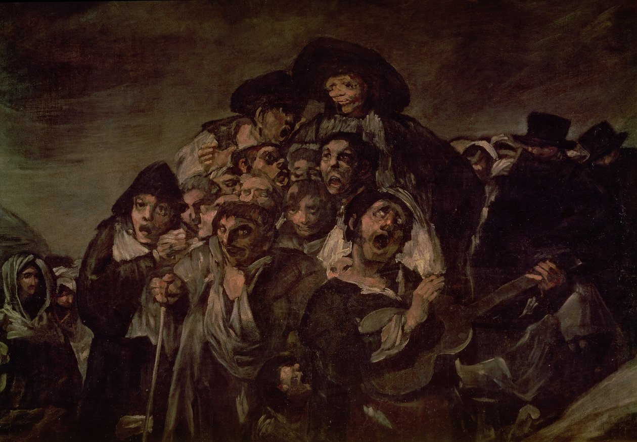 San Isidro Havuzuna Hac Yolculuğu, detay, 1821 (38639 detayı) by Francisco de Goya