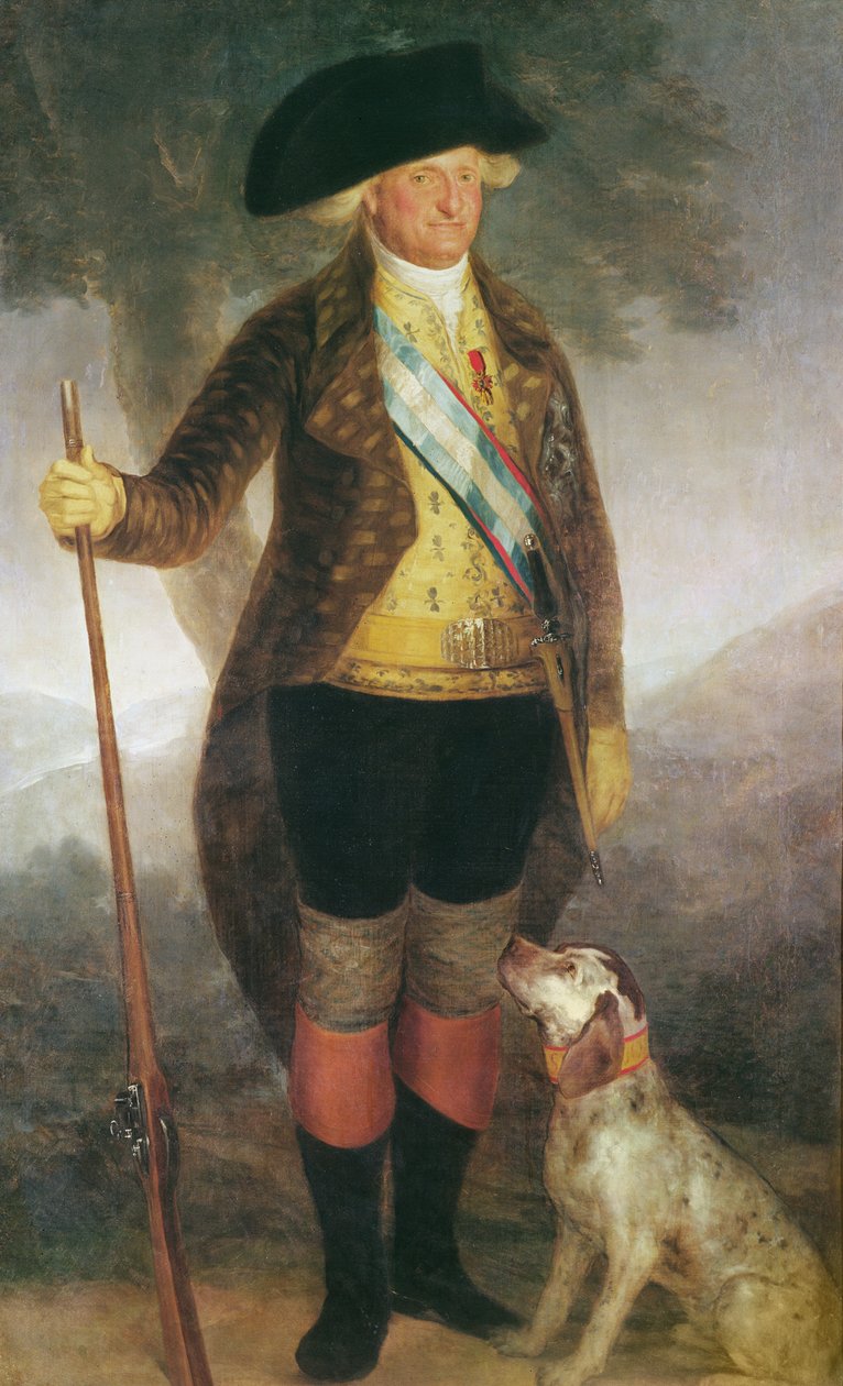 İspanya Kralı IV. Charles avının portresi by Francisco de Goya