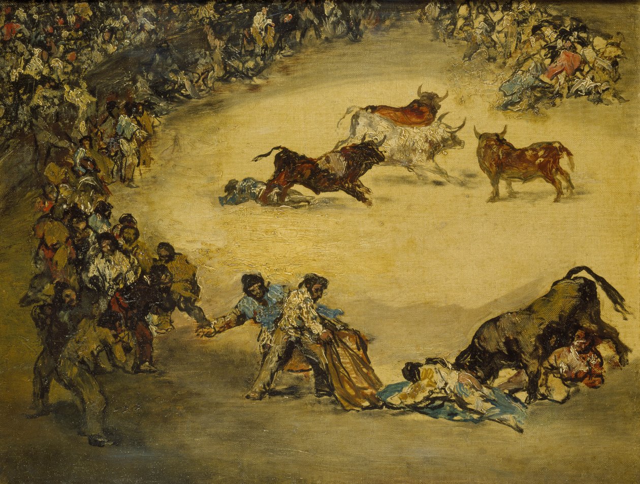 Boğa Güreşi Sahnesi: İspanyol Eğlencesi, 18. yüzyıl by Francisco de Goya