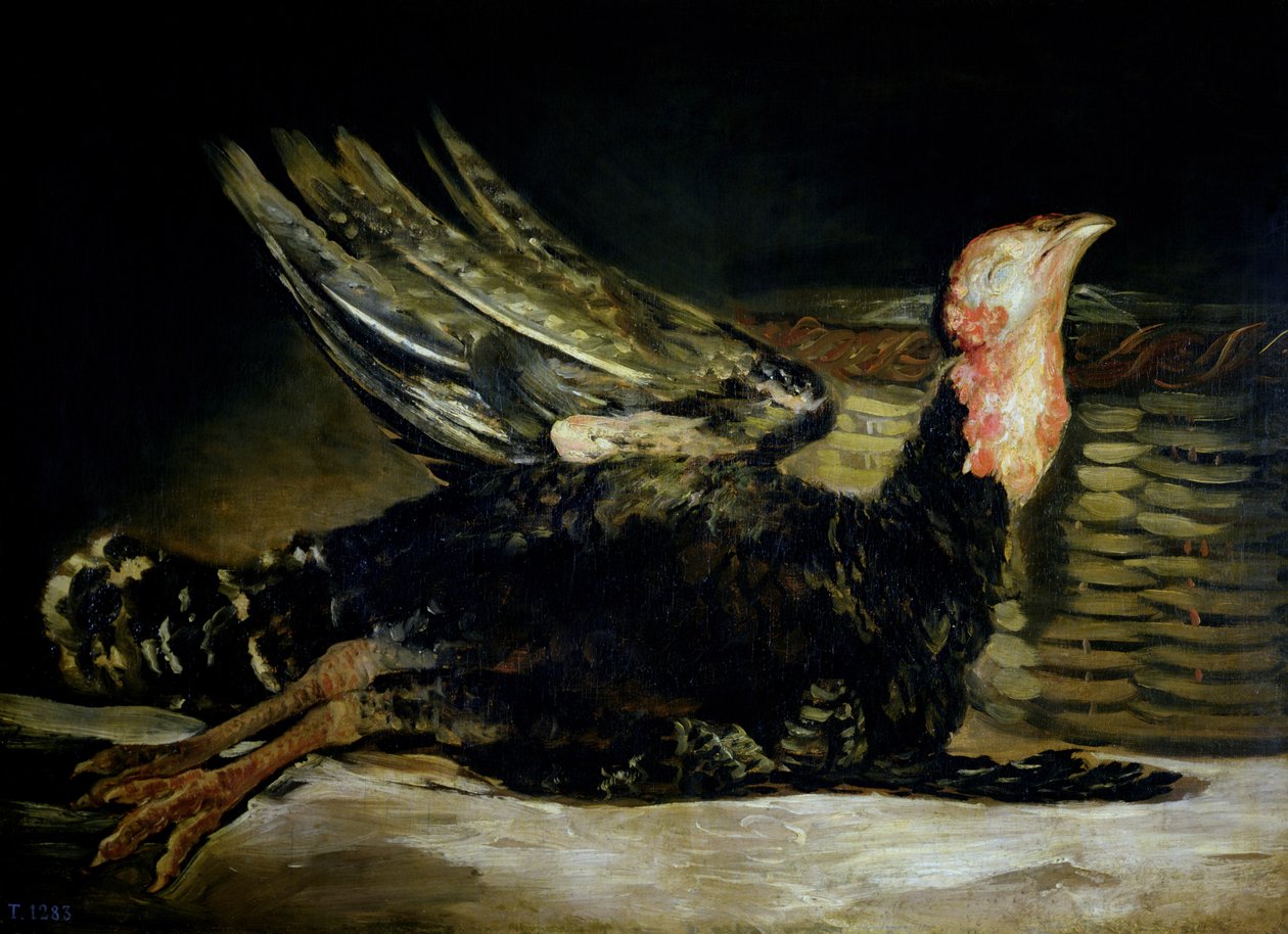 ಸ್ಟಿಲ್ ಲೈಫ್, ಸಿ.1808-12 ಟರ್ಕ್ by Francisco de Goya