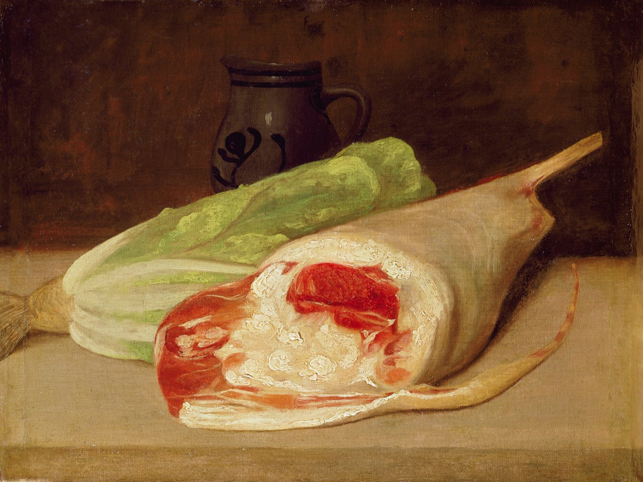 Still Life of a Leg of Lamb  by Francisco de Goya