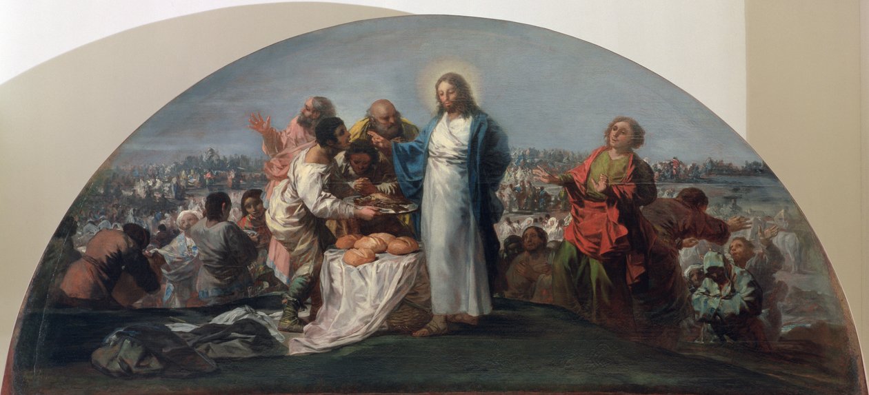 Somunların ve Balıkların Çoğalması, 1795-96 by Francisco de Goya