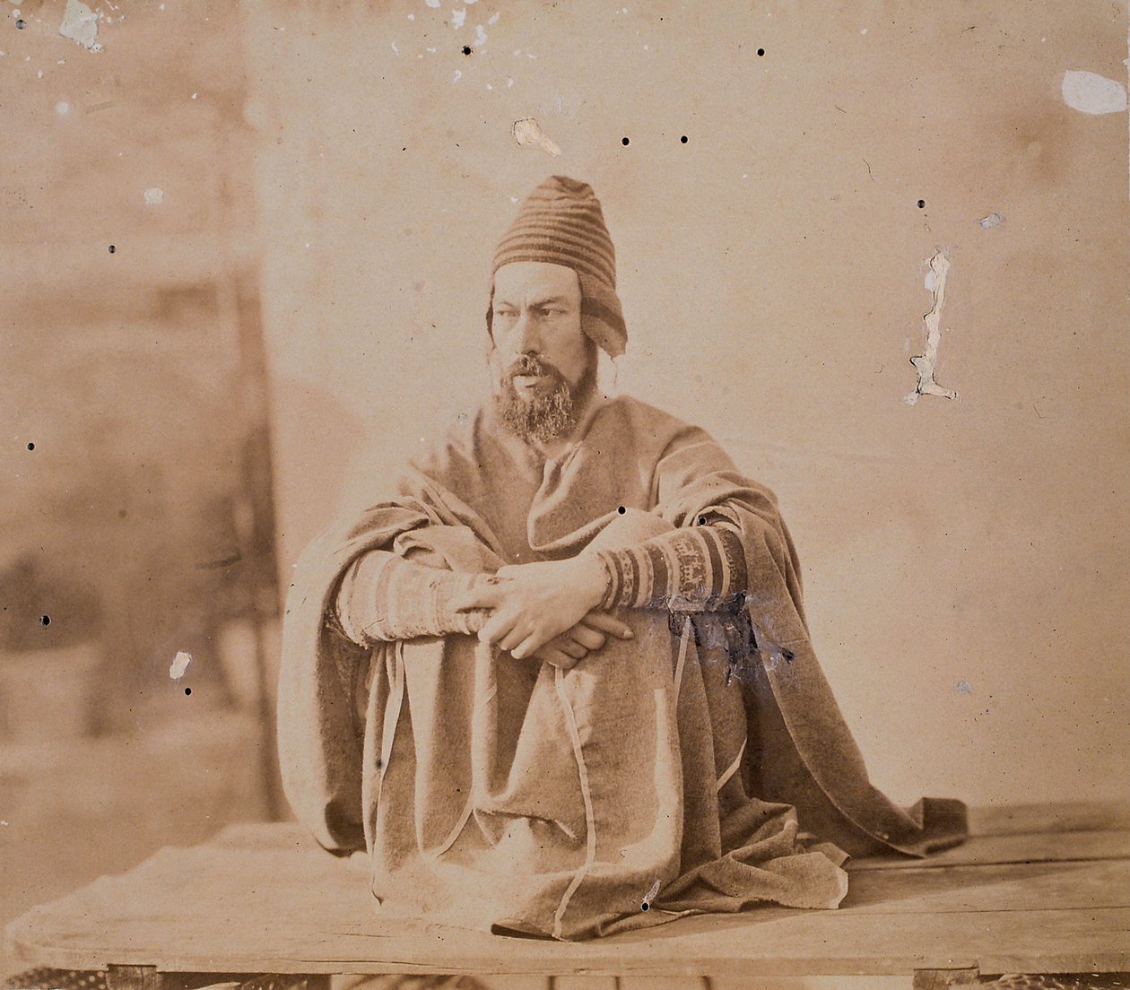 Yerli kostümlü otoportre by Francisco Laso