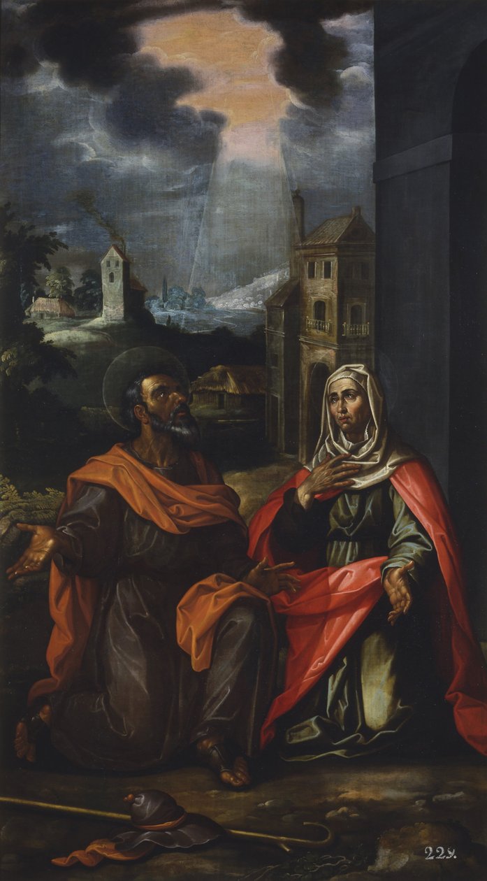 San Joaquin ve Santa Ana by Francisco Pacheco
