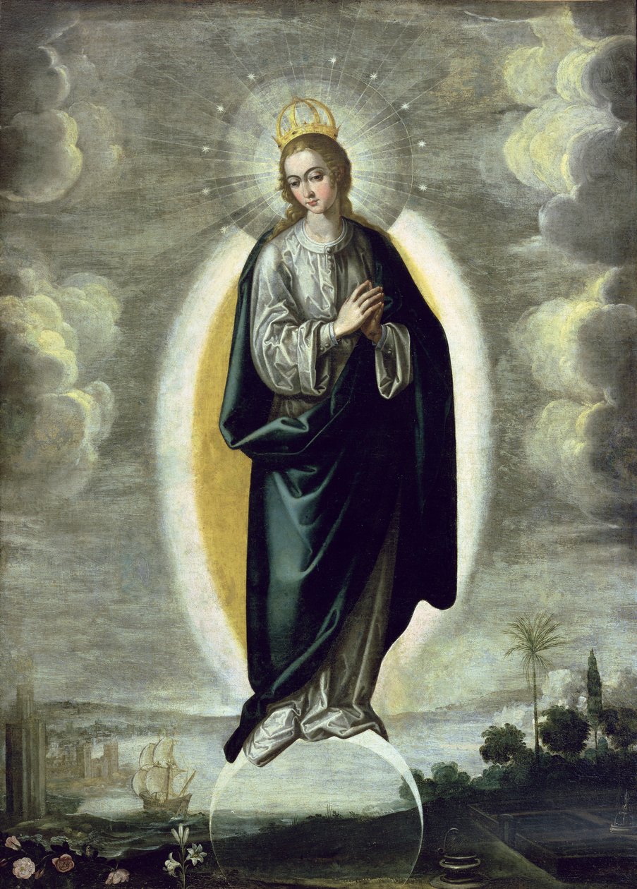 Immaculate Conception (panelde mizaç) by Francisco Pacheco