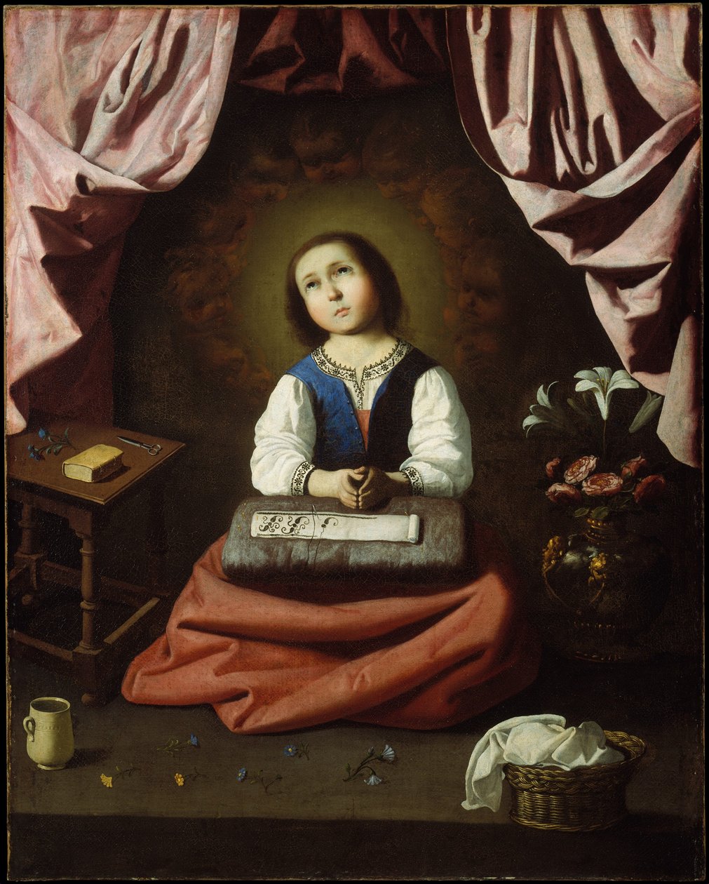 Meryem Ana dua ediyor by Francisco de Zurbaran