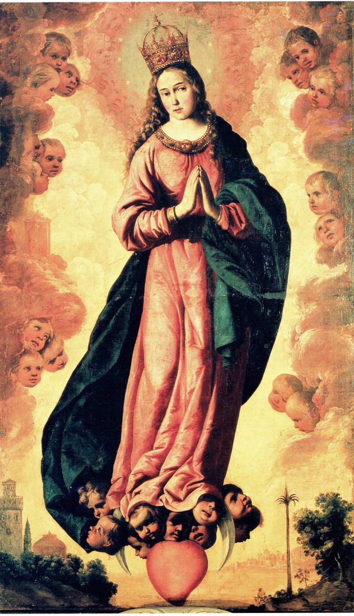 kusursuz gebelik by Francisco de Zurbaran