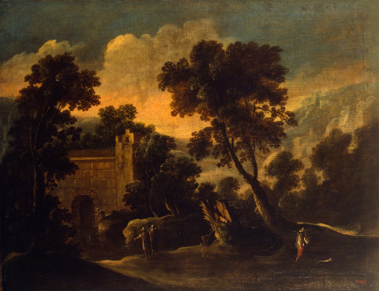 Harabelerle Peyzaj, yaklaşık 1634 by Francisco Collantes