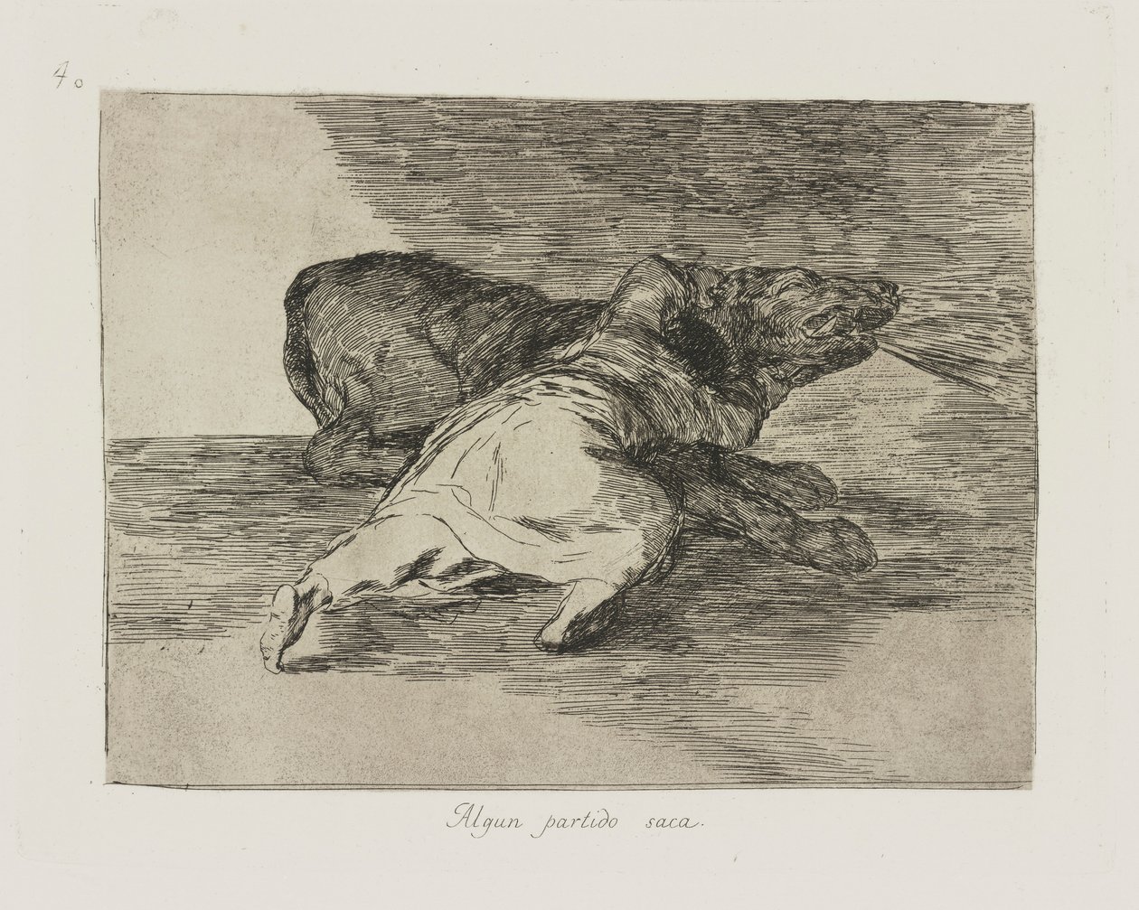 Bazı parti çıkar. (Bundan Bir Şey Alır.), pl. Savaşın Felaketleri dizisinden 40 by Francisco de Goya