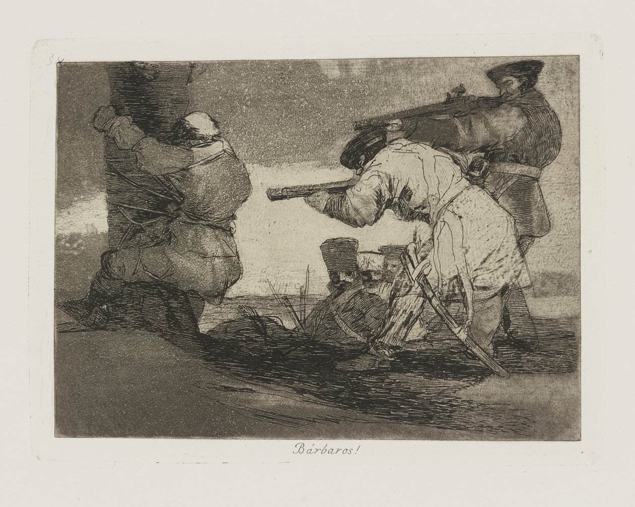 Barbarlar! (Barbarlar!), pl. Savaşın Felaketleri dizisinden 38 by Francisco de Goya