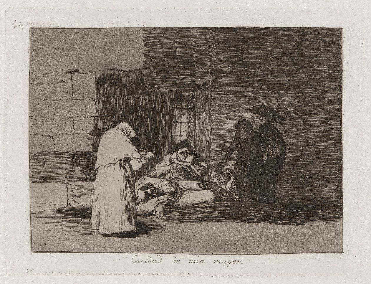 Bir kadının sadaka (Bir Kadın by Francisco de Goya