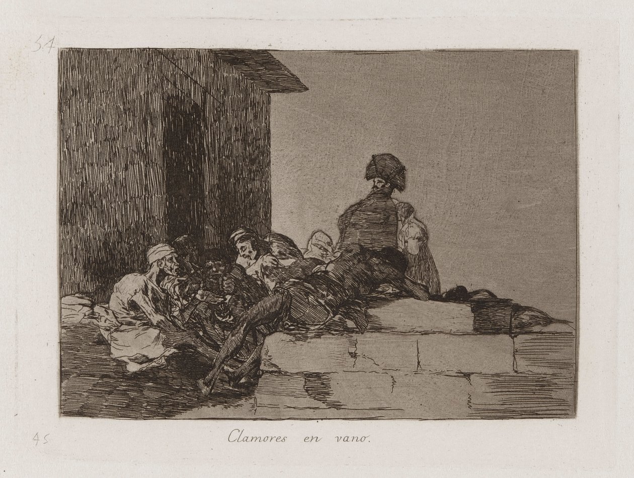 İtirazlar Boşuna, Savaşın Felaketlerinden Levha 54 by Francisco de Goya