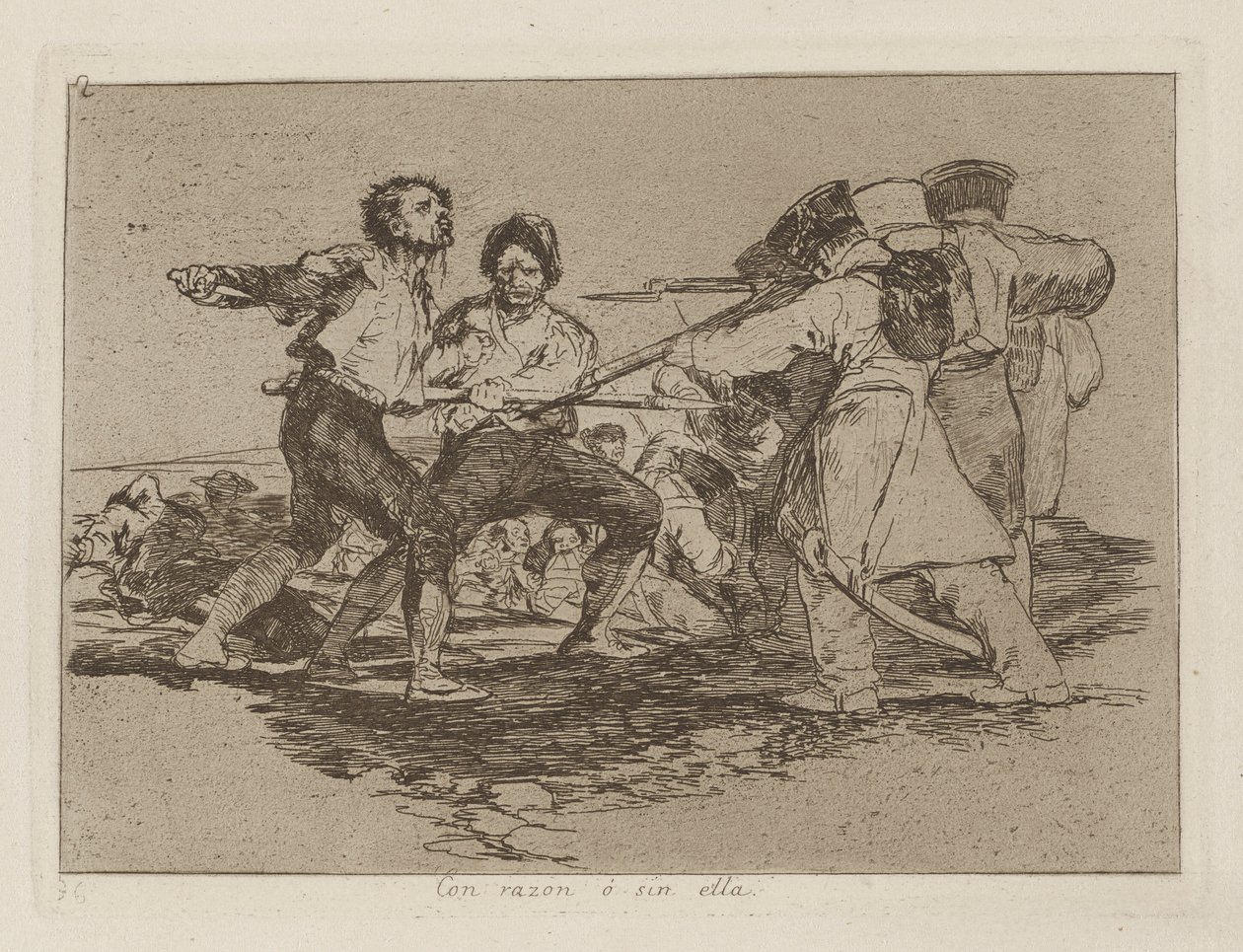 Nedeniyle? onsuz (Doğru veya Yanlış), pl. Savaşın Felaketleri serisinden 2 by Francisco de Goya