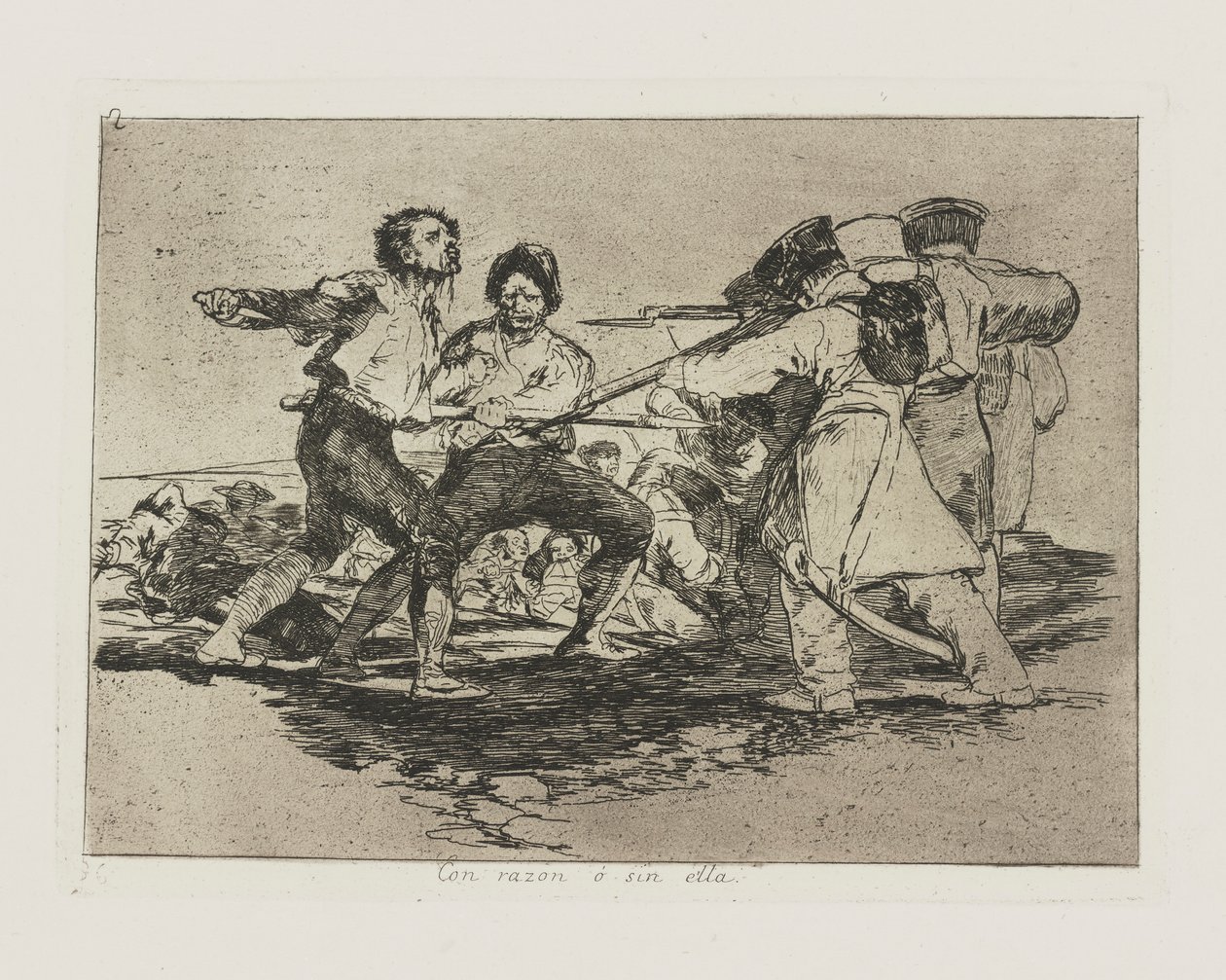 Nedeniyle? onsuz. (Doğru veya Yanlış.), pl. Savaşın Felaketleri serisinden 2 by Francisco de Goya