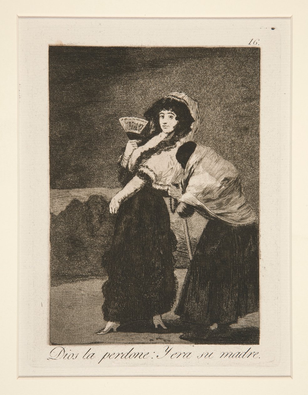Tanrı onu affetsin: ve annesiydi (Cennet için by Francisco de Goya
