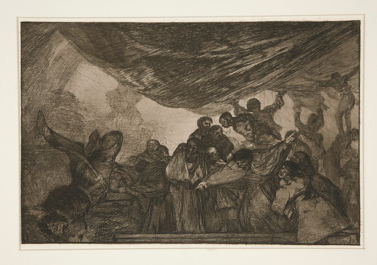 Farklı claro (Clear Folly), pl. Los atasözleri dizisinden 15 by Francisco de Goya