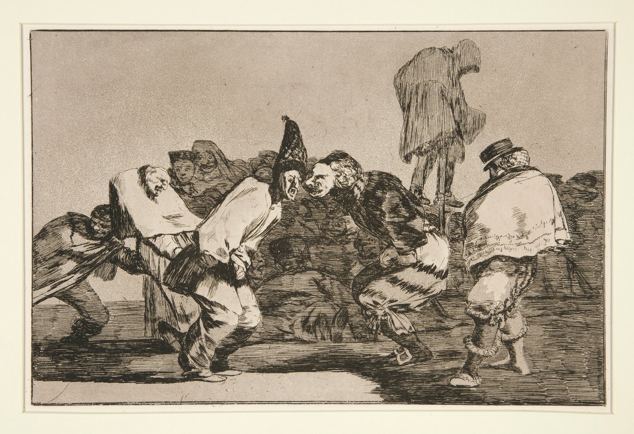 Disparate de carnaval (Carnival Folly), Los atasözleri serisinden pl14 by Francisco de Goya
