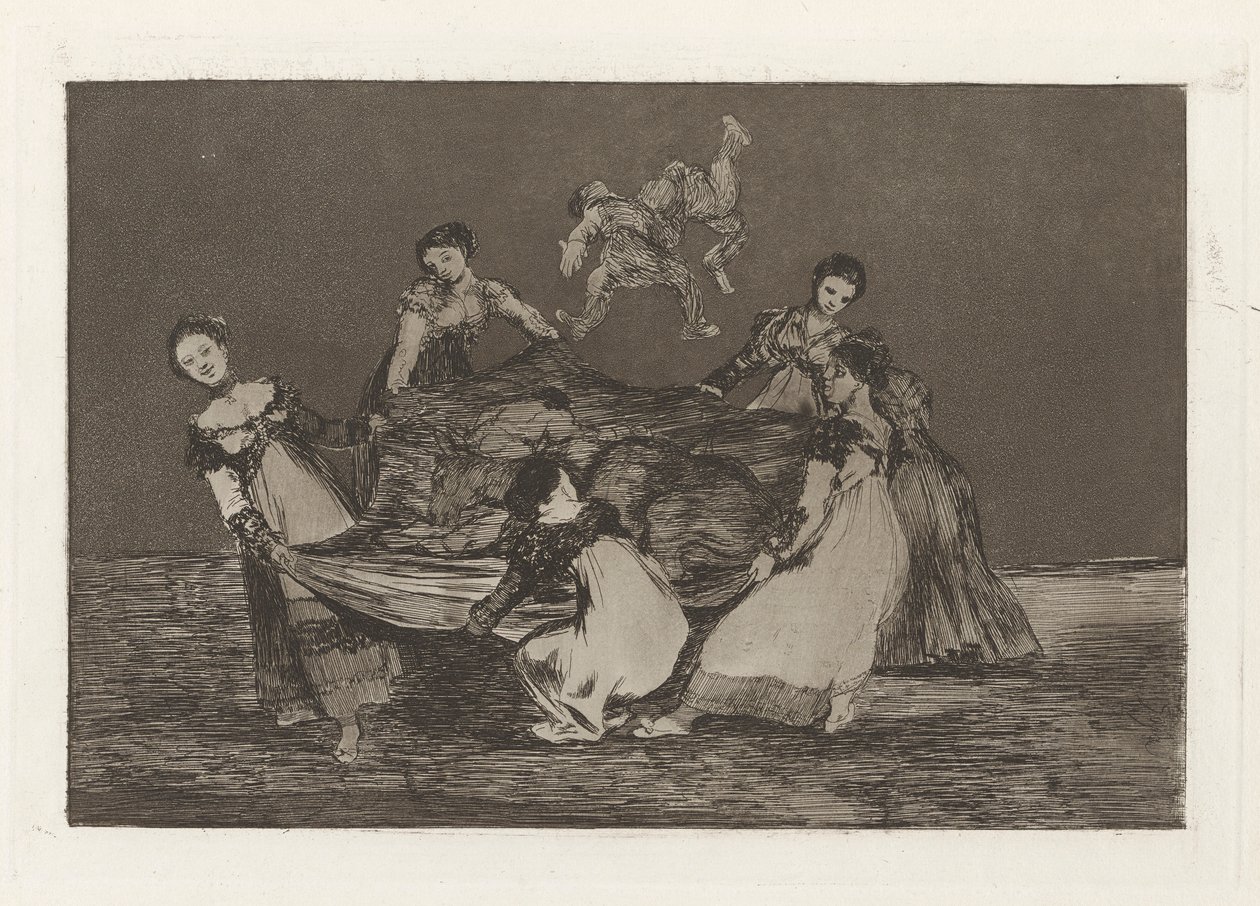 Los absurdities (Los atasözü) dizisinden Ölü Eşekten Daha Ağır olarak da bilinen Feminine Folly by Francisco de Goya