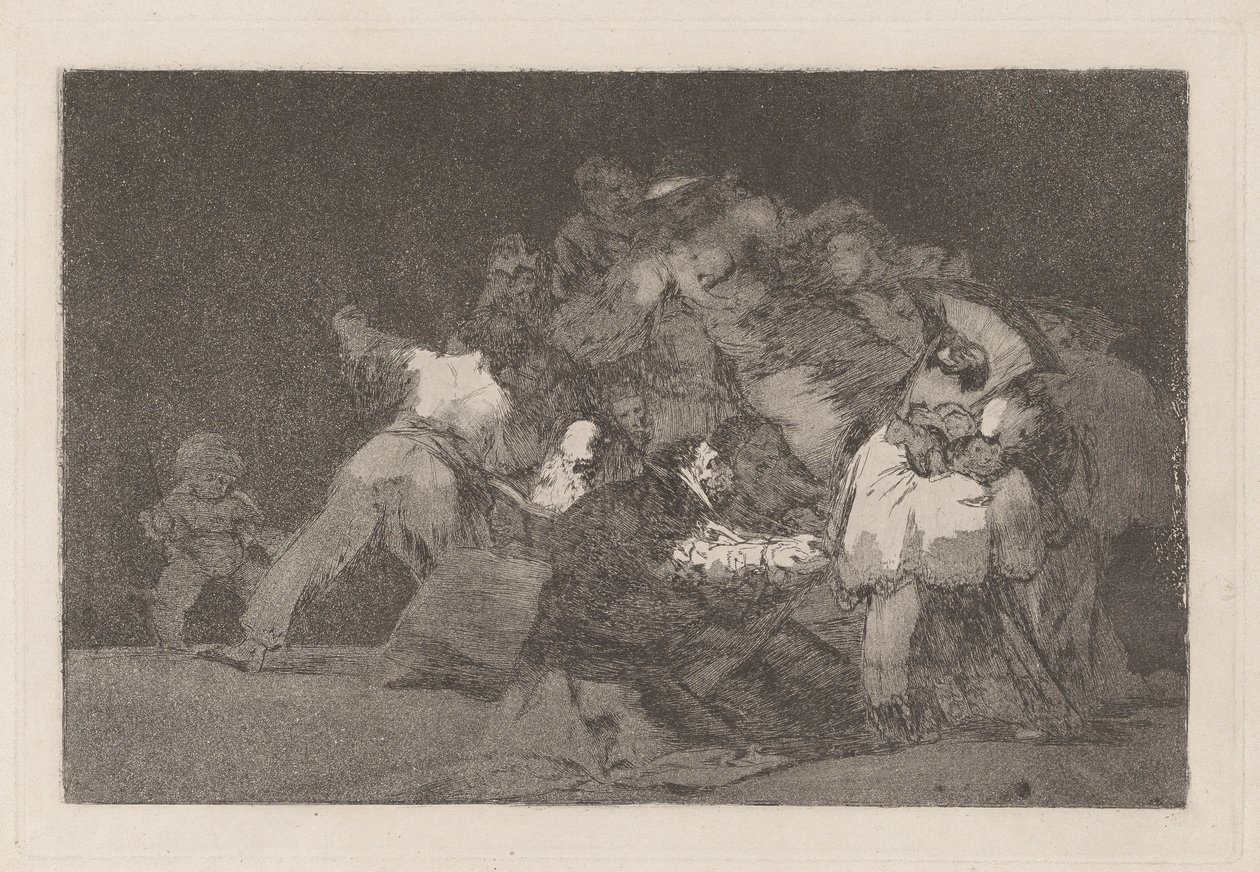 Los disparate (Atasözleri) dizisinden Kediden Biri ve Bir Adanmışın Elbisesi olarak da bilinen General Folly by Francisco de Goya