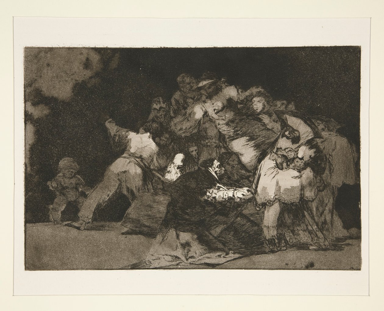 Farklı genel (Genel Folly), pl. Los atasözleri serisinden 9 by Francisco de Goya