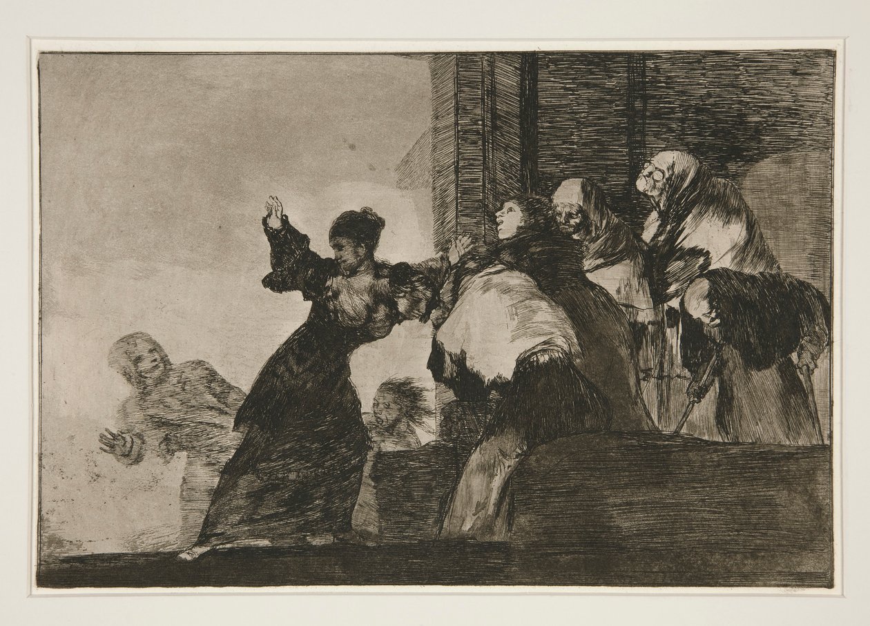 Farklı görüşler (Zavallı Folly), pl. Los atasözleri serisinden 11 by Francisco de Goya