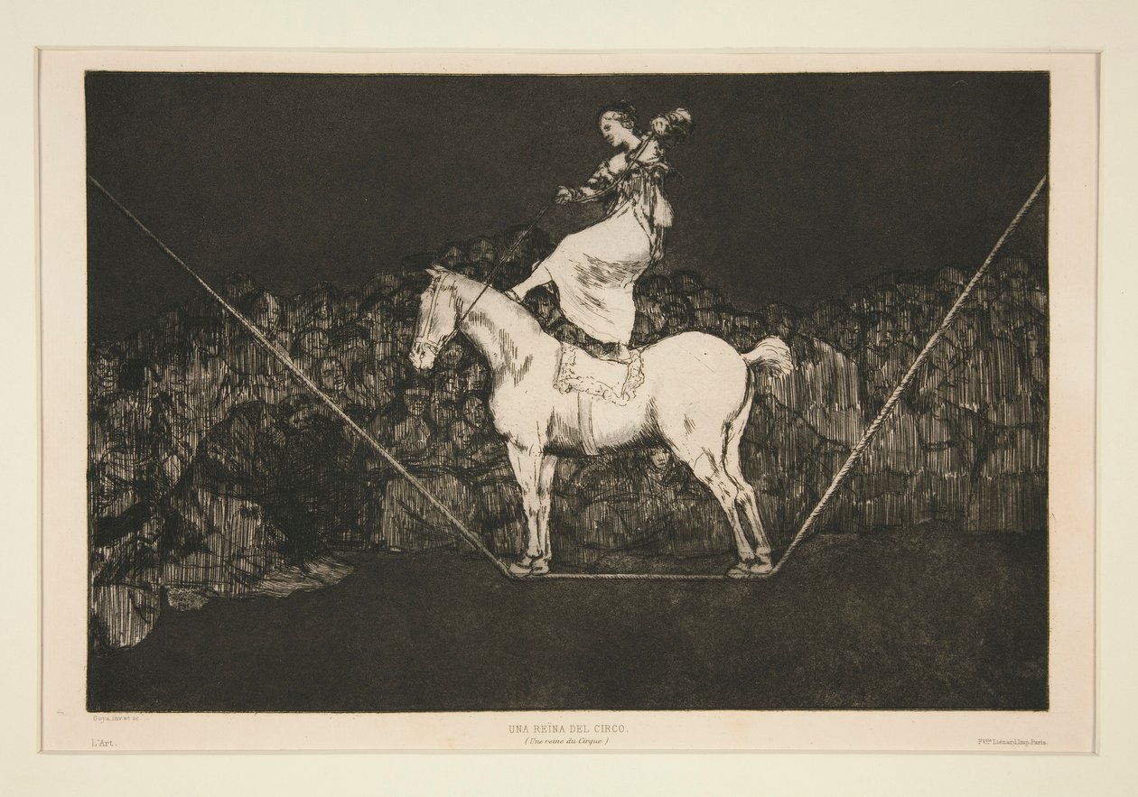 Farklı dakik (Punctual Folly), Los atasözü serisinden numarasız plaka by Francisco de Goya