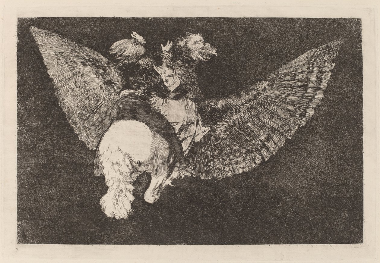 Farklı volante (Uçan Delilik) by Francisco de Goya