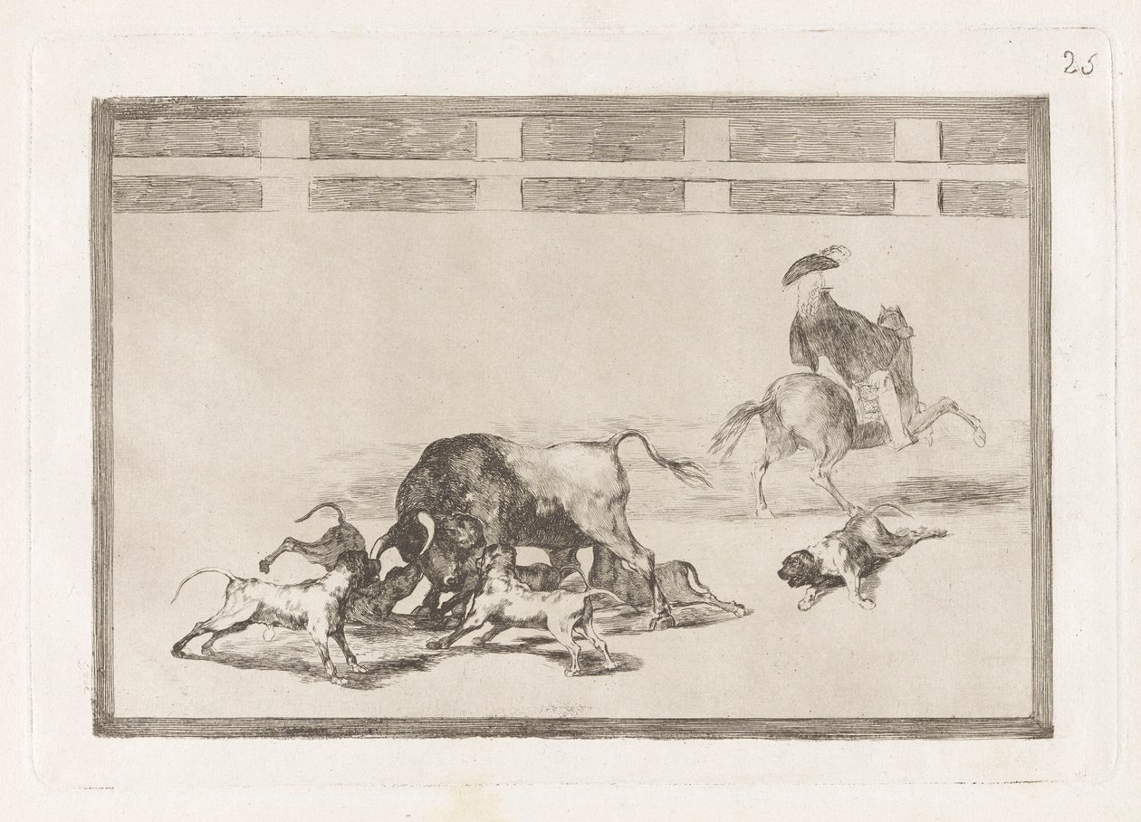 Echan perros al toro (Boğa Üzerinde Gevşek Köpekler), La tauromaquia