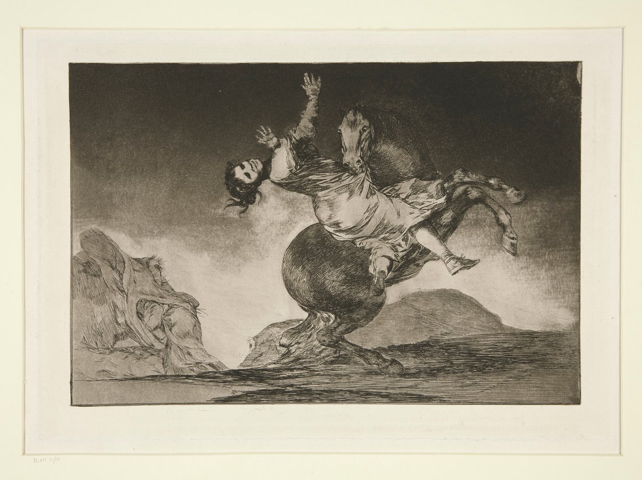 Yırtıcı at (At Kaçıran), pl. Atasözleri dizisinden 10 by Francisco de Goya