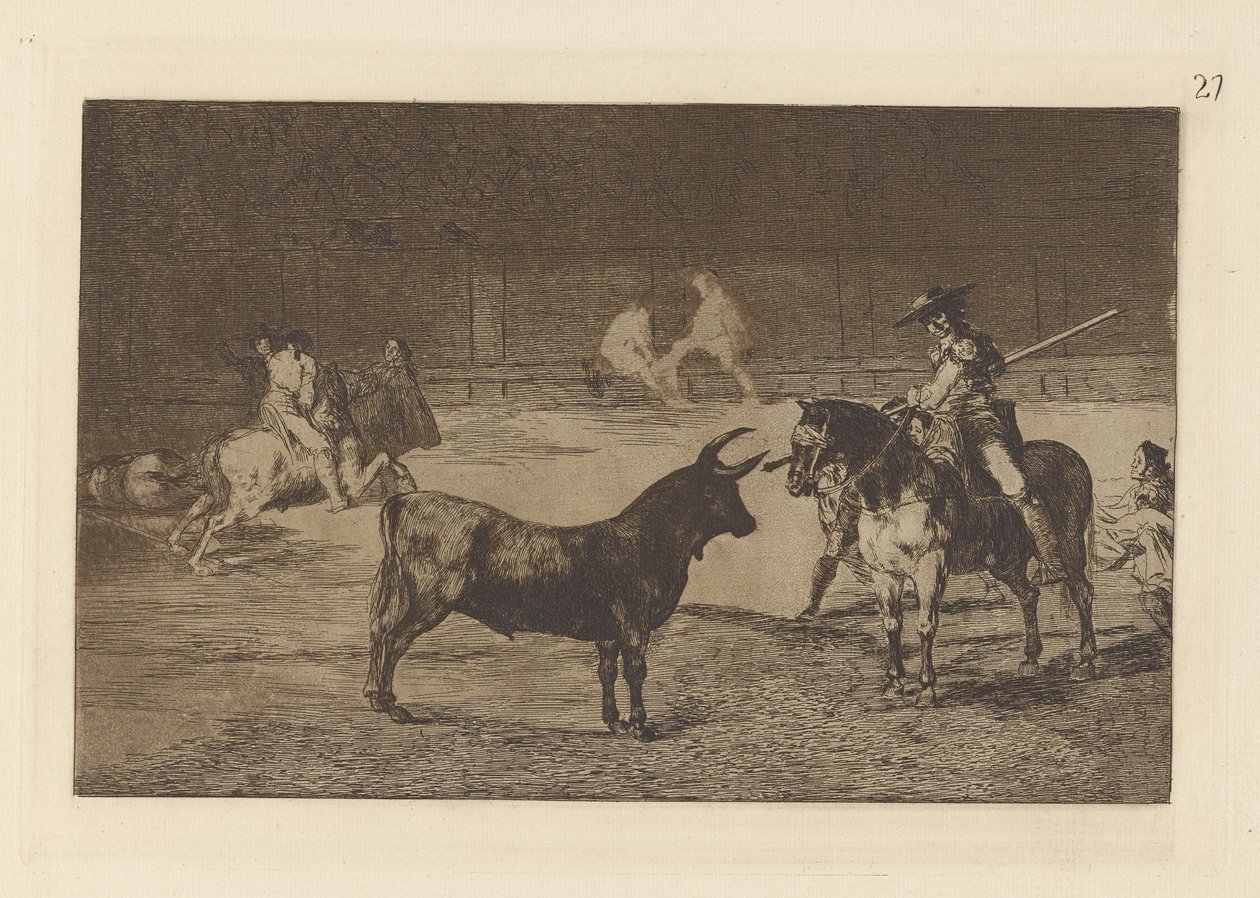 Ünlü Fernando del Toro, barilarguero, zorlama ? la Fiera con su garrocha (Ünlü Picador, Fernando del Toro, Pique ile Vahşi Canavarı Çiziyor), La tauromaquia