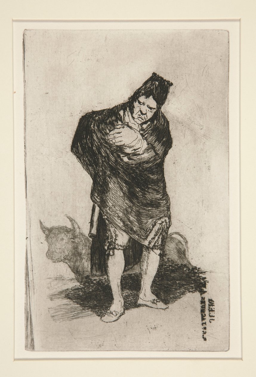 pelerinli adam by Francisco de Goya