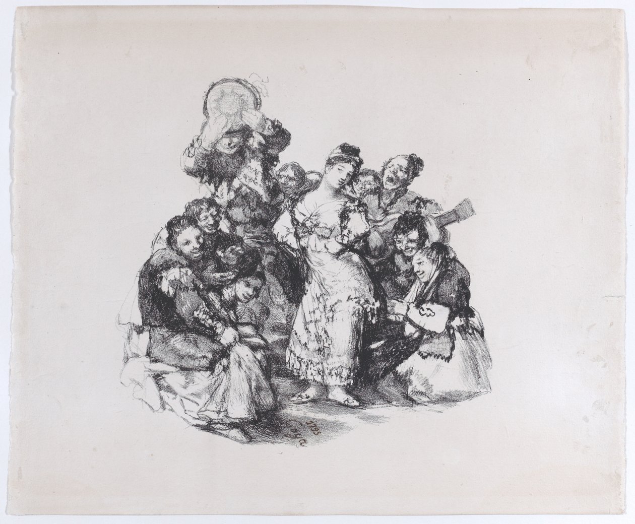 El vito Endülüs dansı, yak. 1825-1826., yakl. 1825-1826. by Francisco de Goya