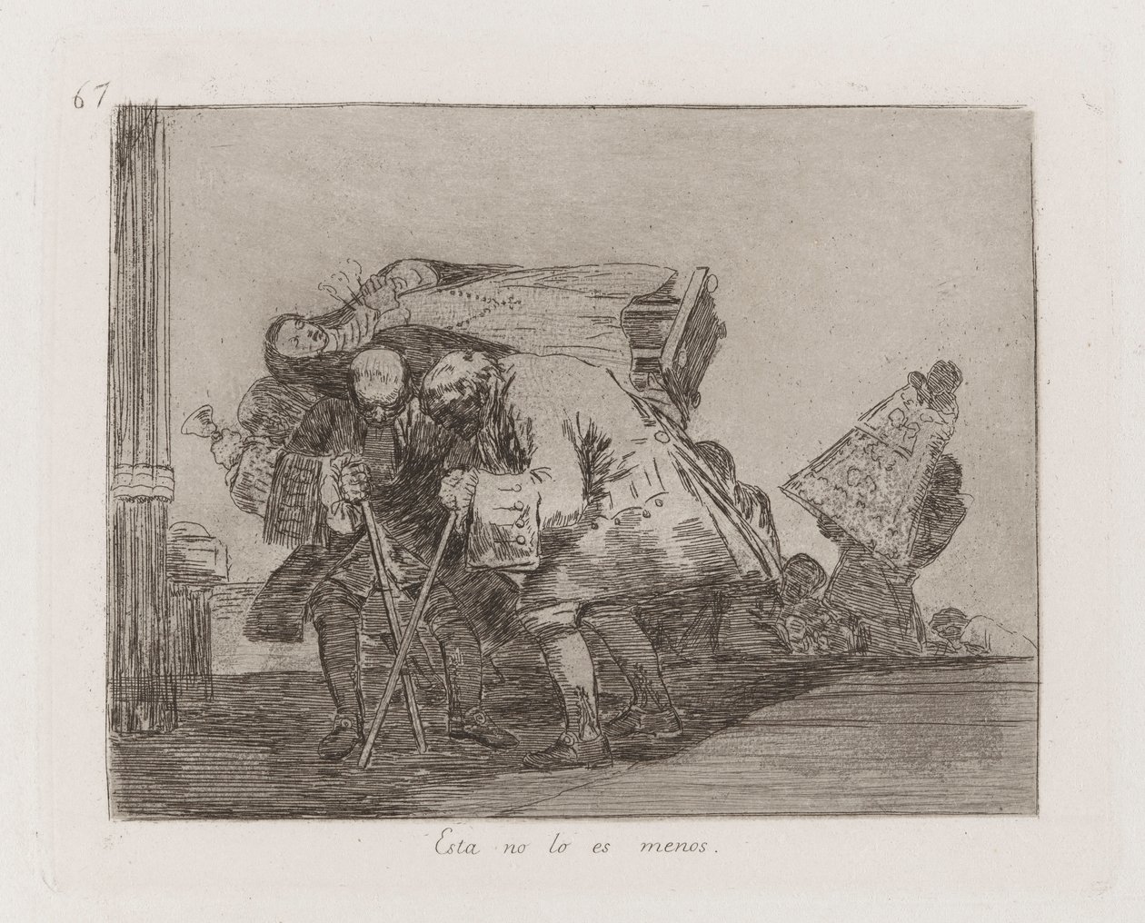 Bu Daha Az Değil, Savaşın Felaketlerinden Levha 67 by Francisco de Goya