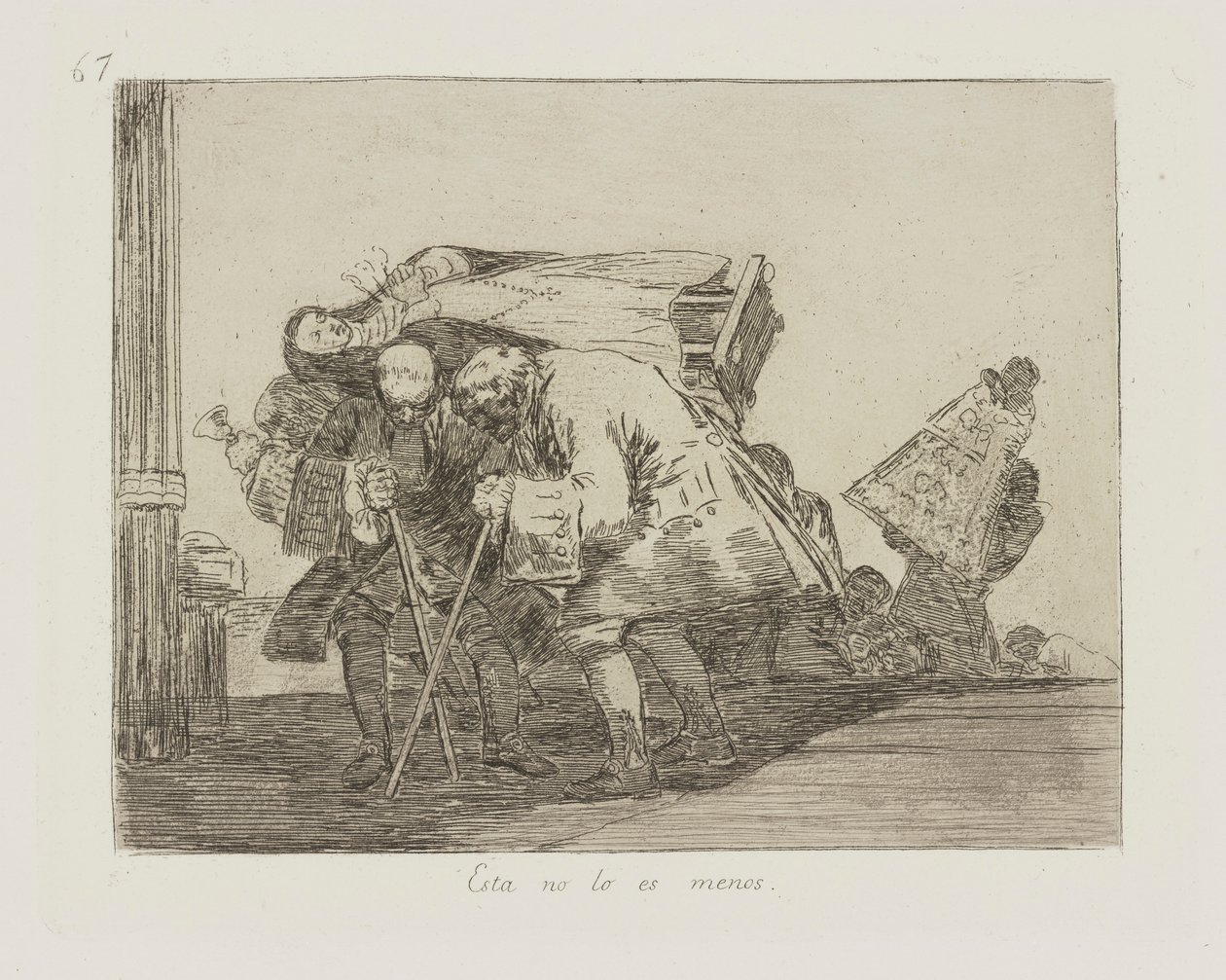 Bu daha az değil. (Bu Daha Az Değildir), pl. Savaşın Felaketleri dizisinden 67 by Francisco de Goya